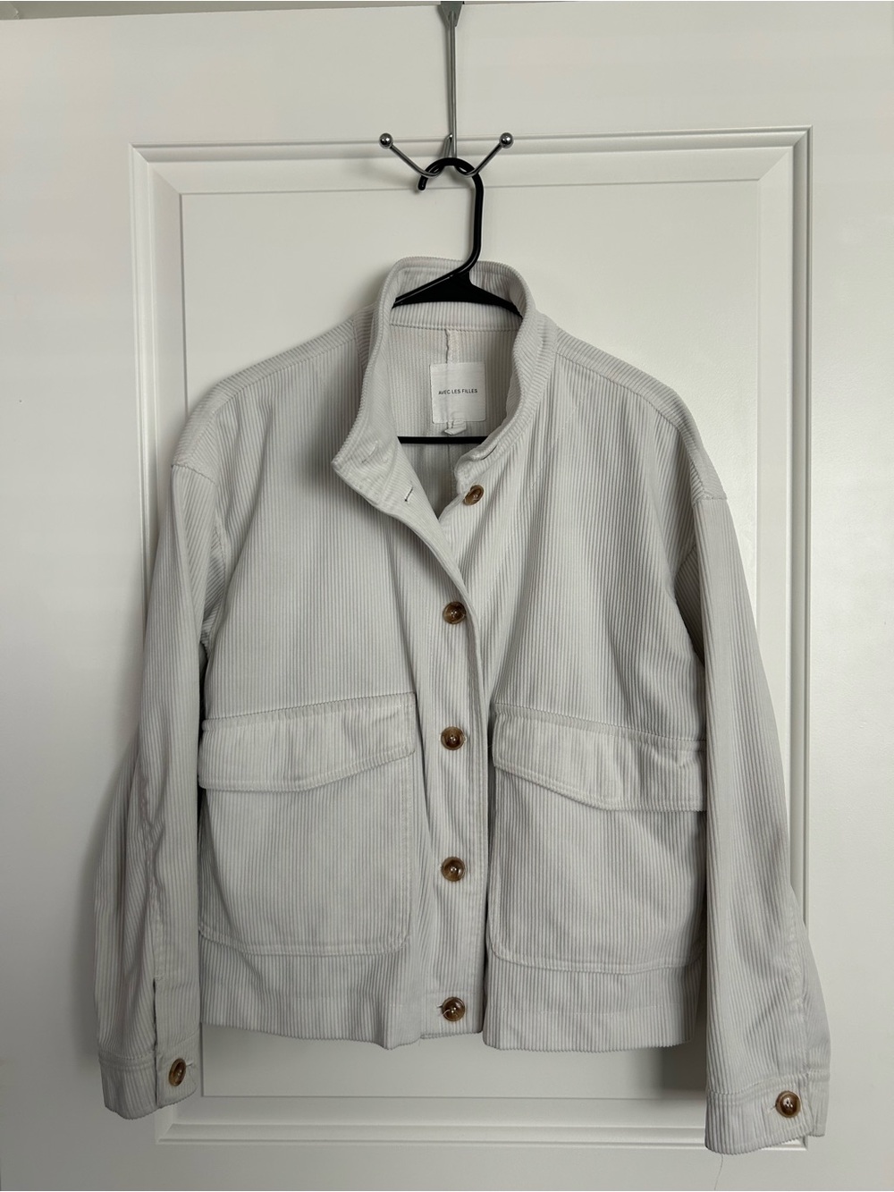 Avec Les Filles Corduroy Utility Jacket Crop Shacket